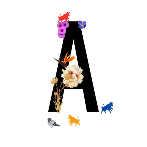Alphabet Monogram open edition fine art prints