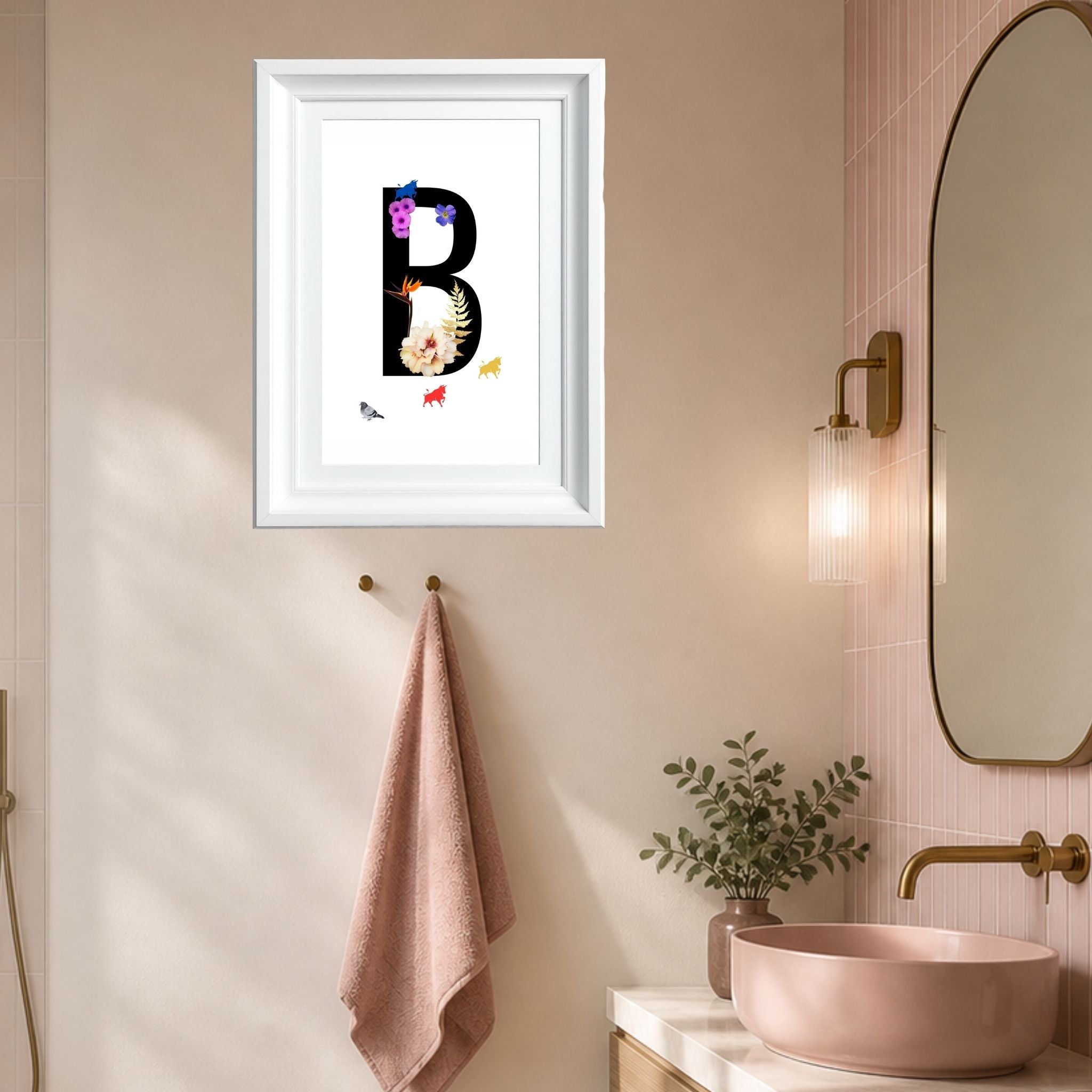 Alphabet Monogram open edition fine art prints Birmingham inspired UK