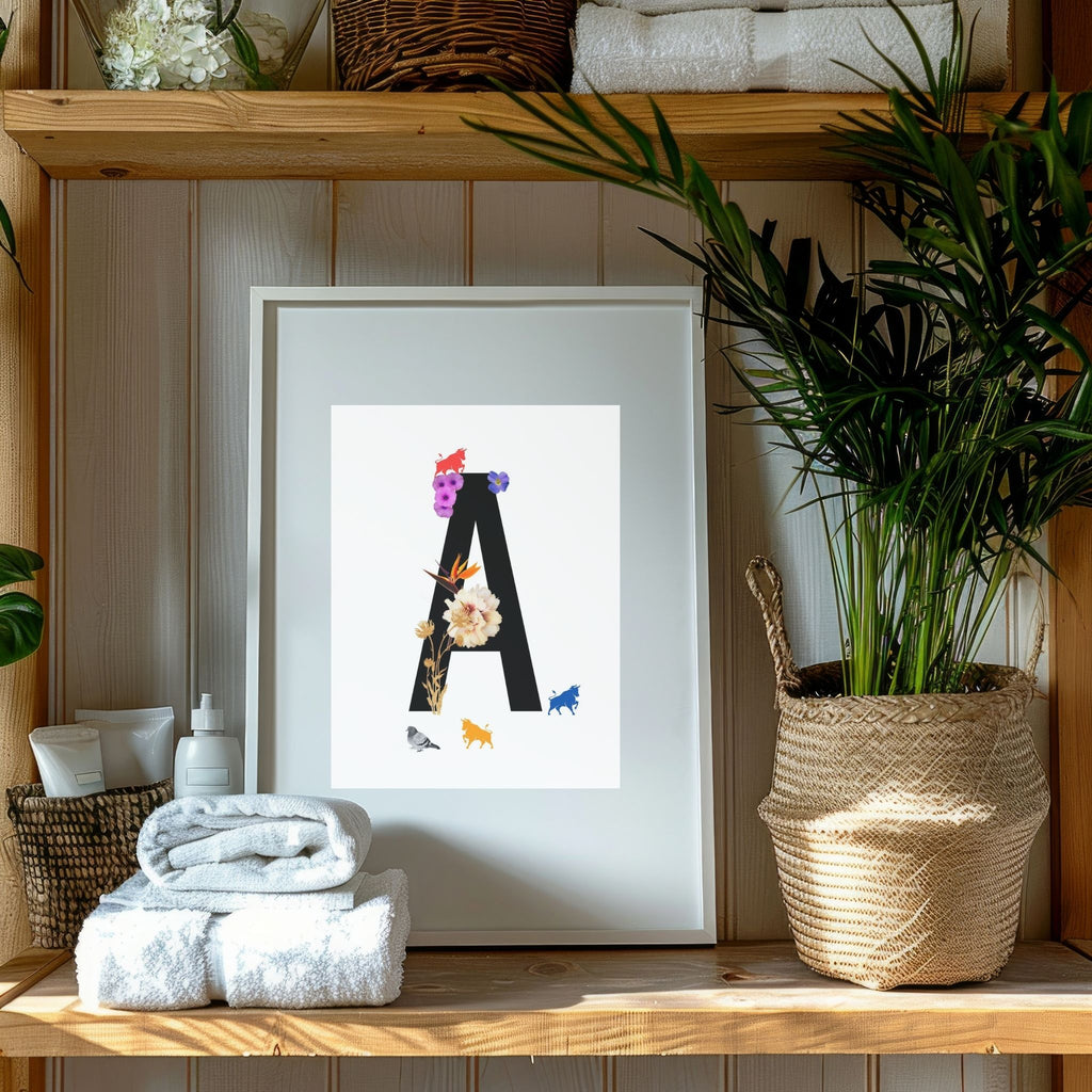 Alphabet Monogram open edition fine art prints Birmingham inspired UK