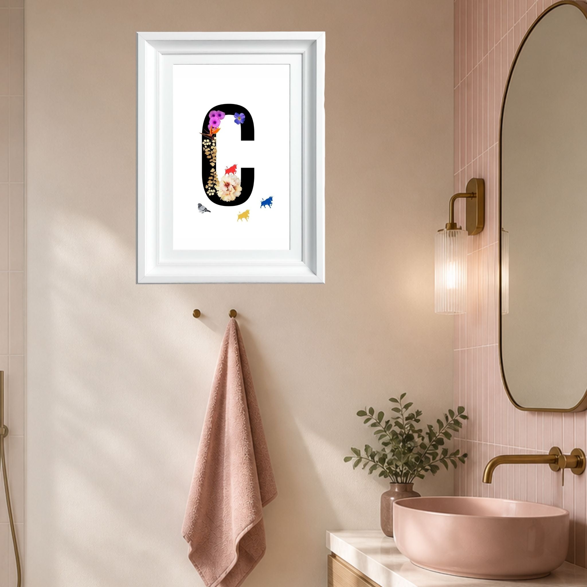 Alphabet Monogram open edition fine art prints Birmingham inspired UK