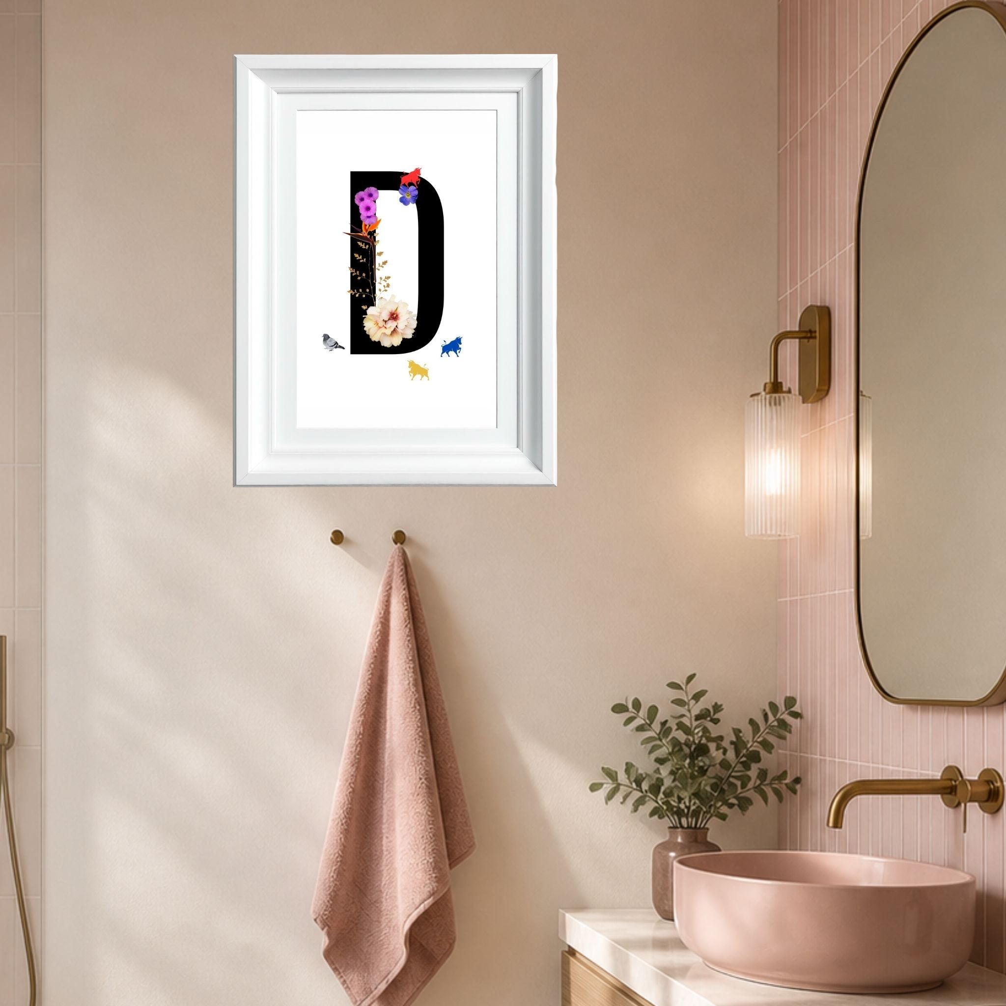 Alphabet Monogram open edition fine art prints Birmingham inspired UK