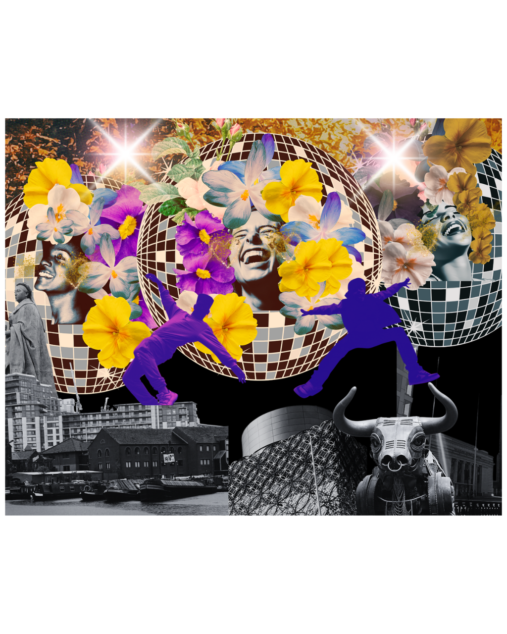 Dancing all LIGHT BRUM Collage – Rare Limited Edition of 10