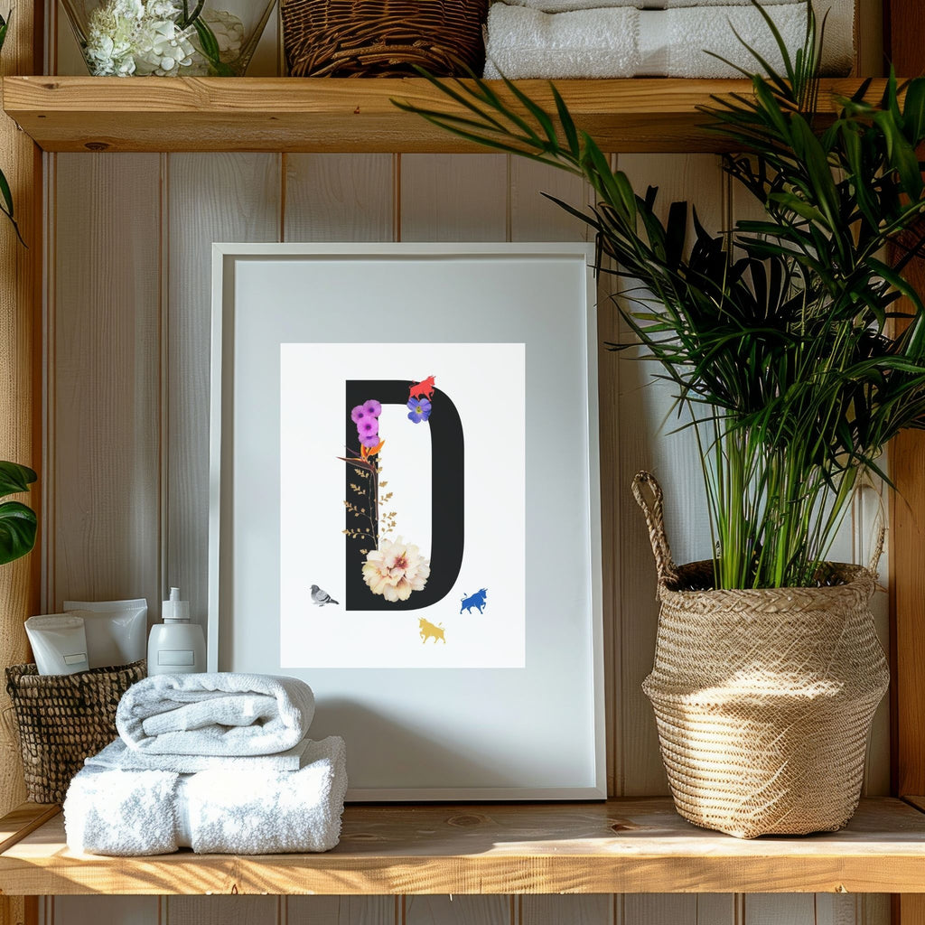 Alphabet Monogram open edition fine art prints Birmingham inspired UK