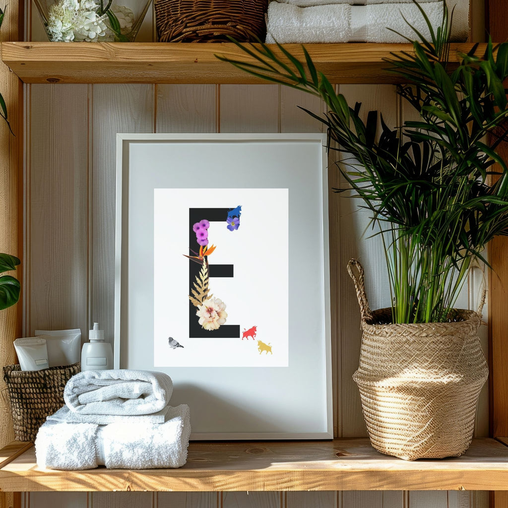 Alphabet Monogram open edition fine art prints Birmingham inspired UK