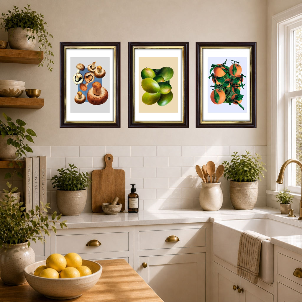 Suspended Yield - Oranges (in Green) limited edition fine art print