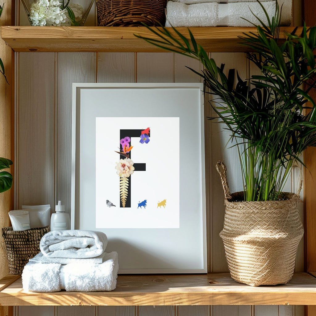 Alphabet Monogram open edition fine art prints Birmingham inspired UK