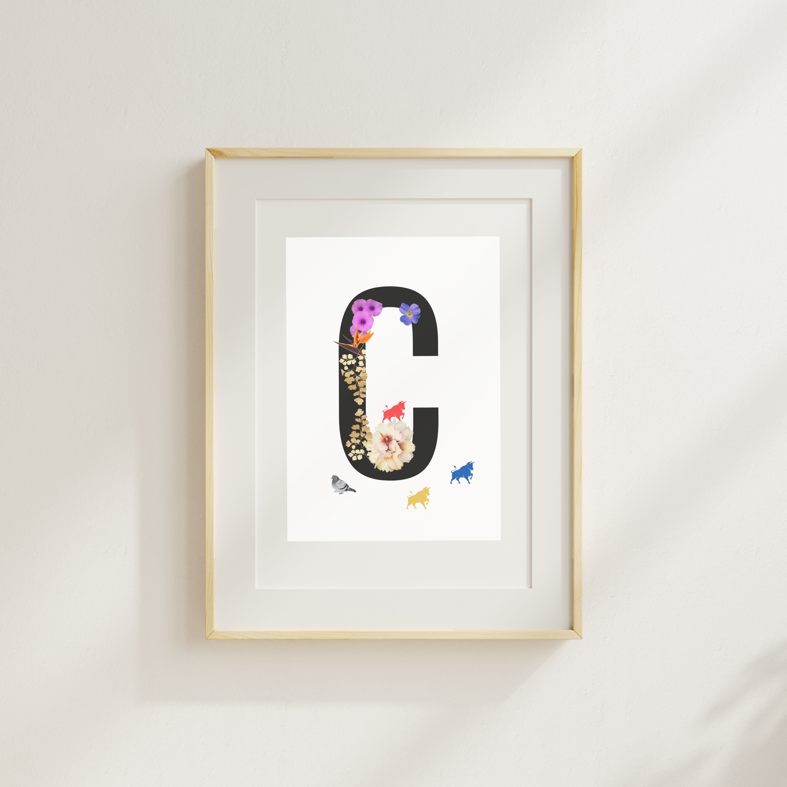 Alphabet Monogram open edition fine art prints Birmingham inspired UK