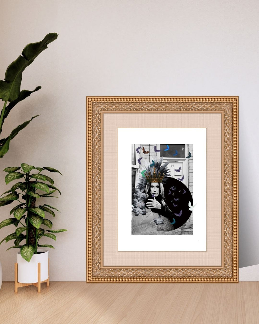 Prince of Shadows - An Ozzy Osbourne inspired collage print