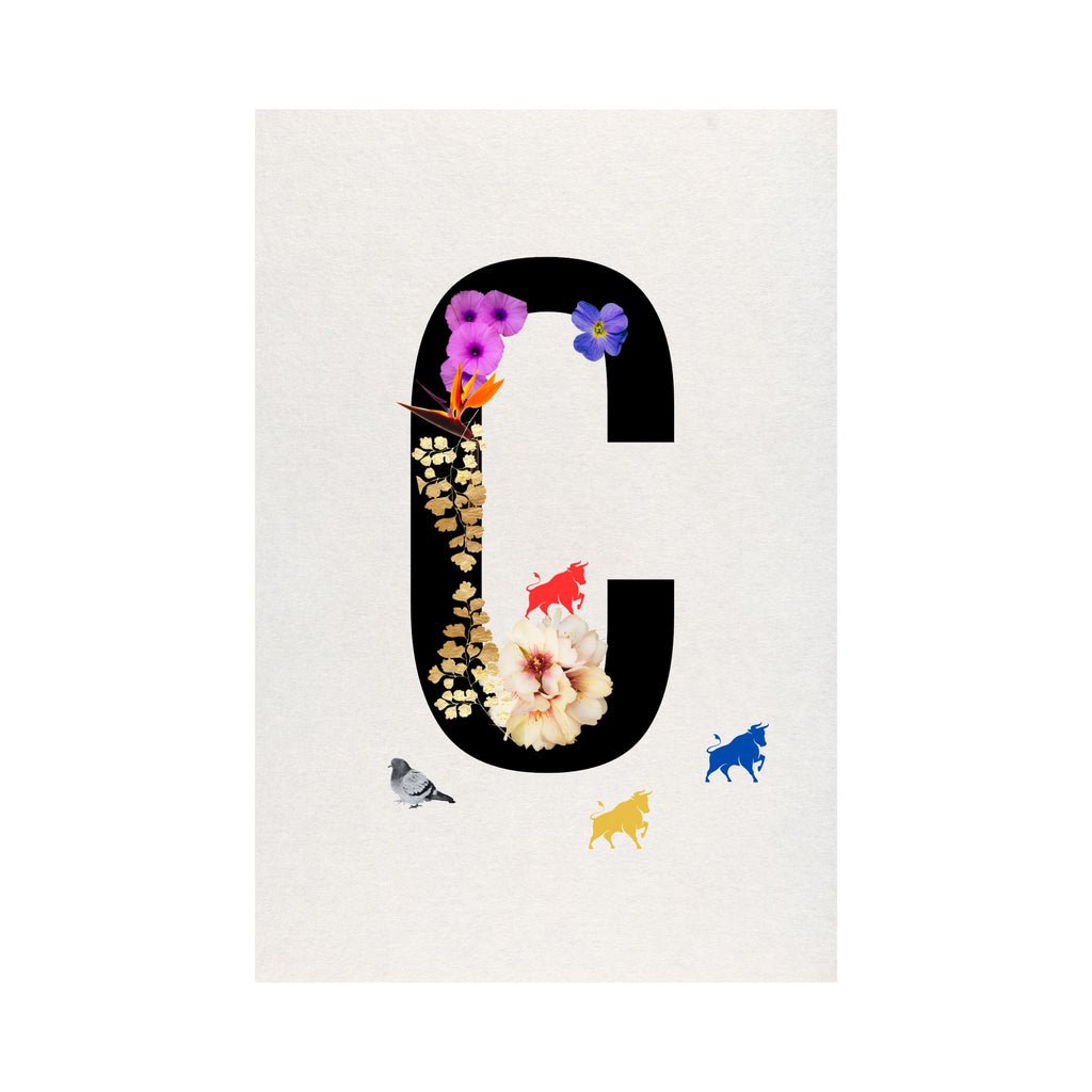 Alphabet Monogram open edition fine art prints Birmingham inspired UK