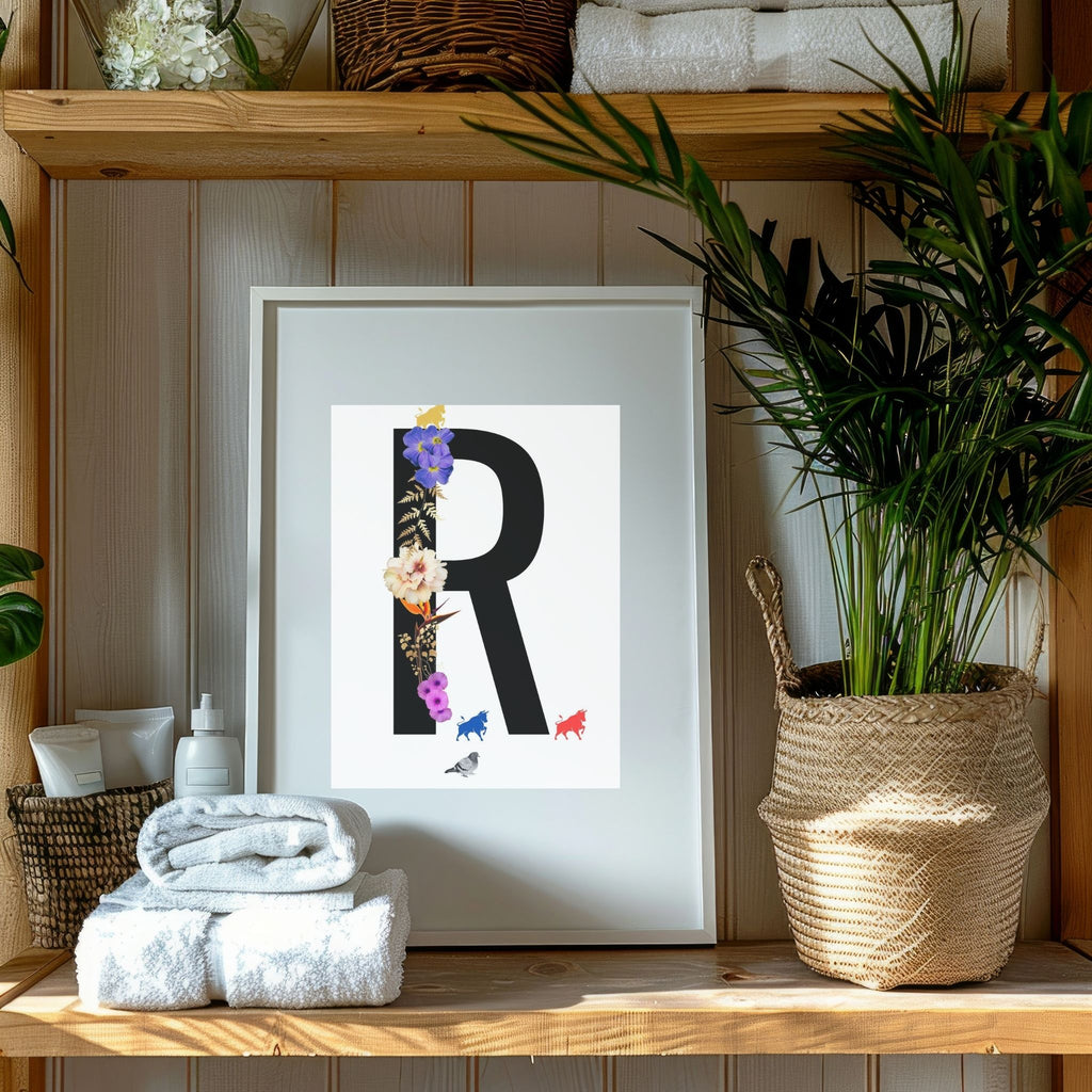 Alphabet Monogram open edition fine art prints Birmingham inspired UK