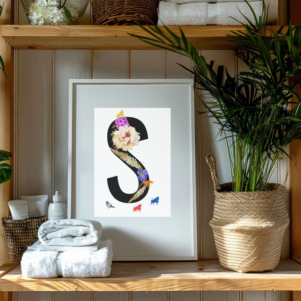 Alphabet Monogram open edition fine art prints Birmingham inspired UK