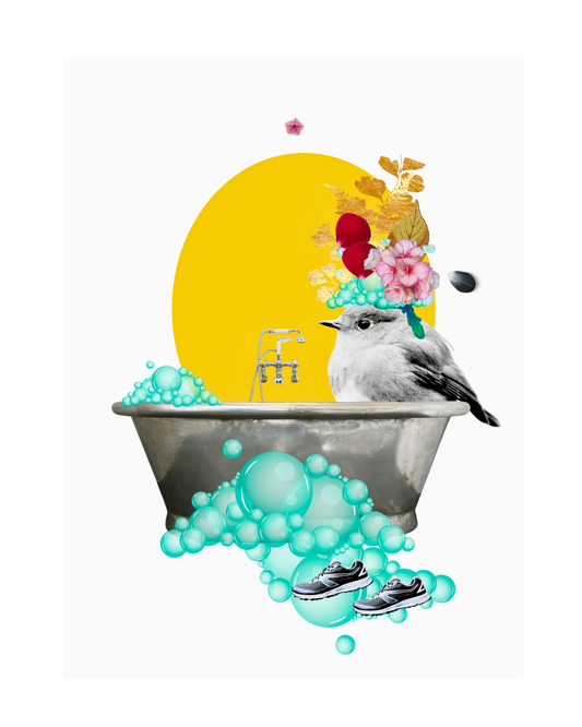 Bubbles and Birdsong – art print