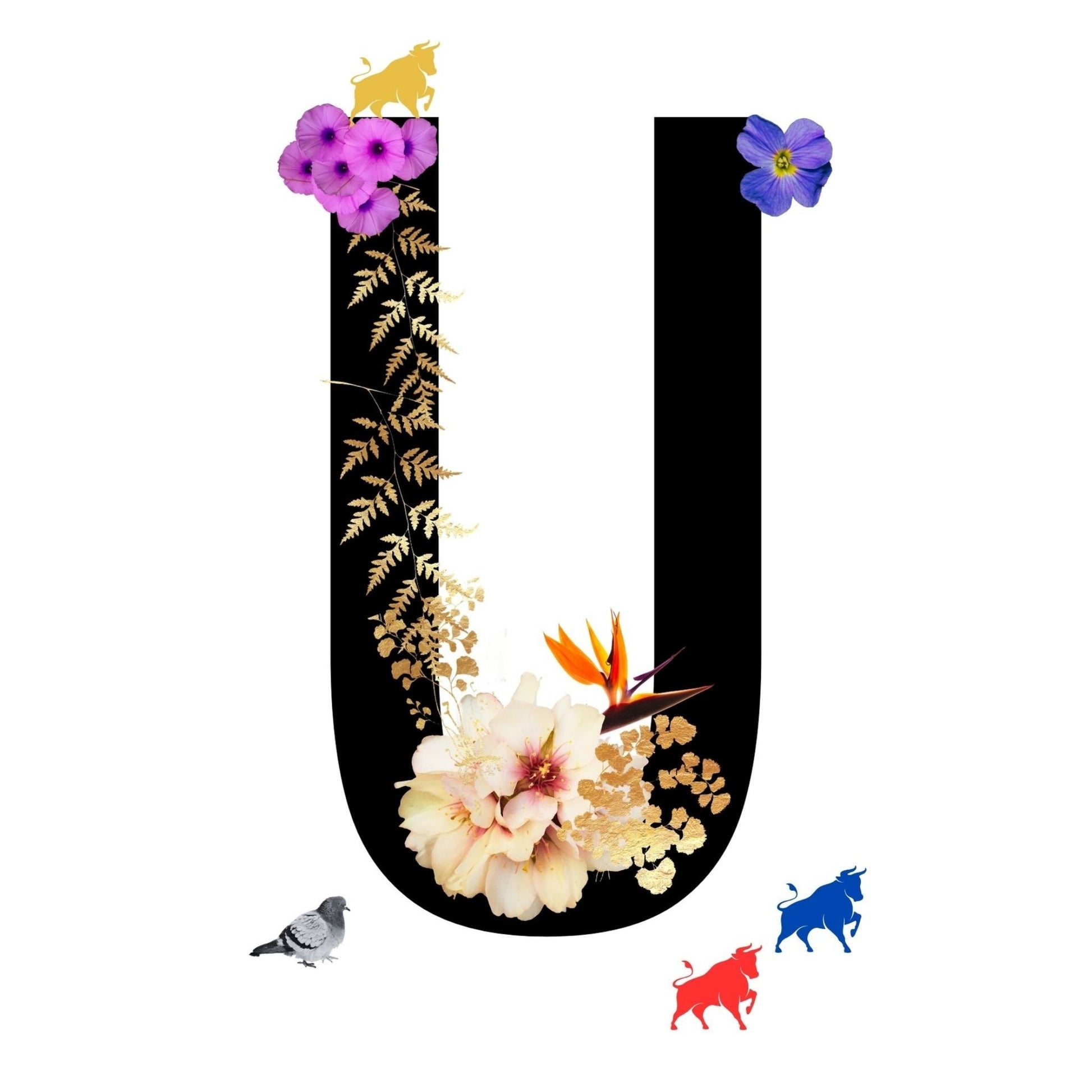 Alphabet Monogram open edition fine art prints