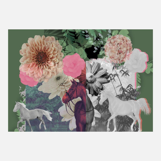 The Body Remembers Fields (in Noir and Green) limited edition fine art print