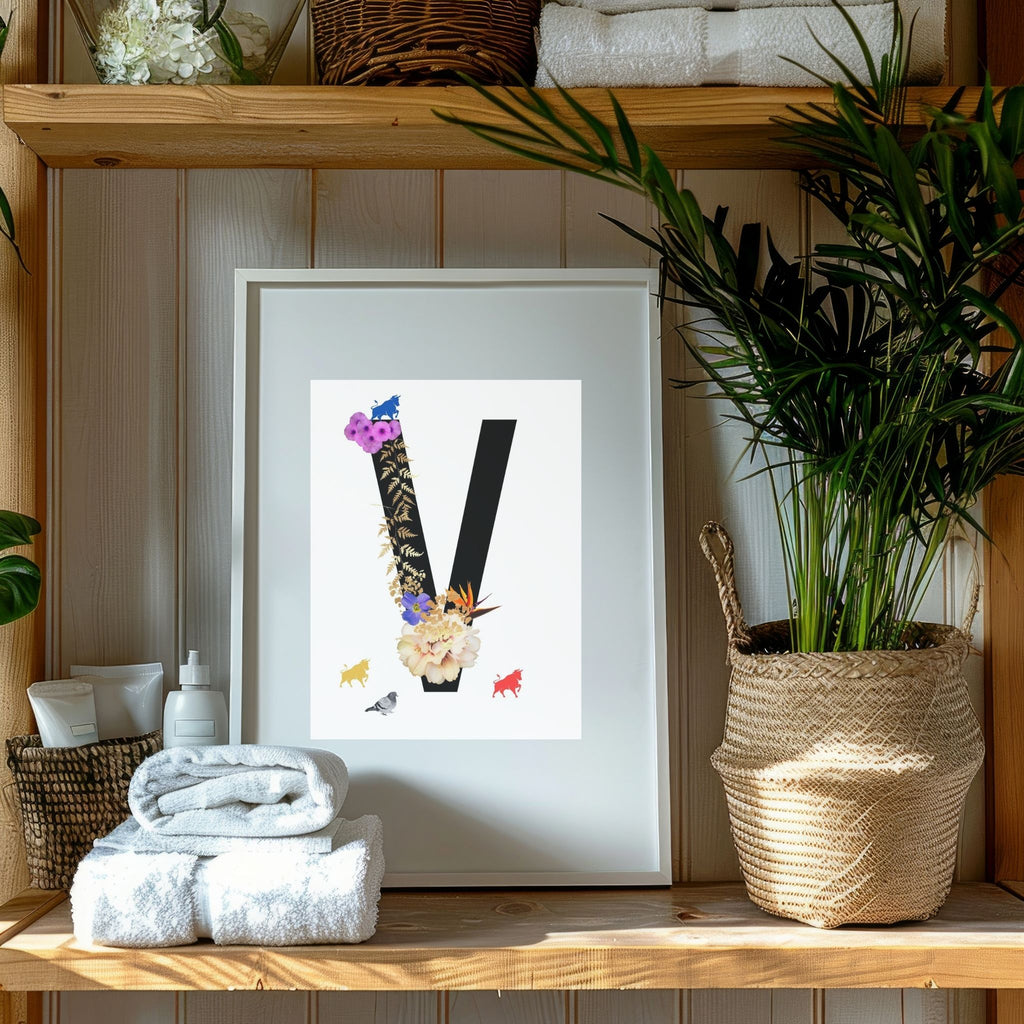 Alphabet Monogram open edition fine art prints Birmingham inspired UK