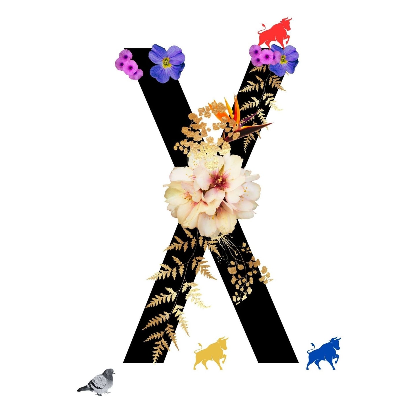 Alphabet Monogram open edition fine art prints