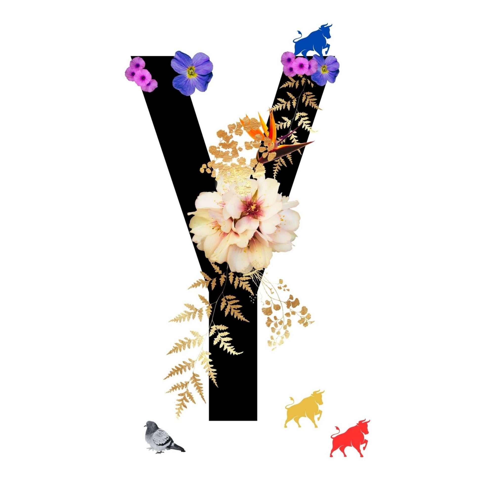 Alphabet Monogram open edition fine art prints