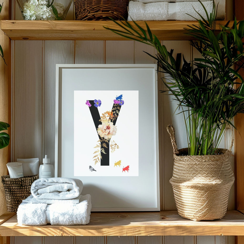 Alphabet Monogram open edition fine art prints Birmingham inspired UK