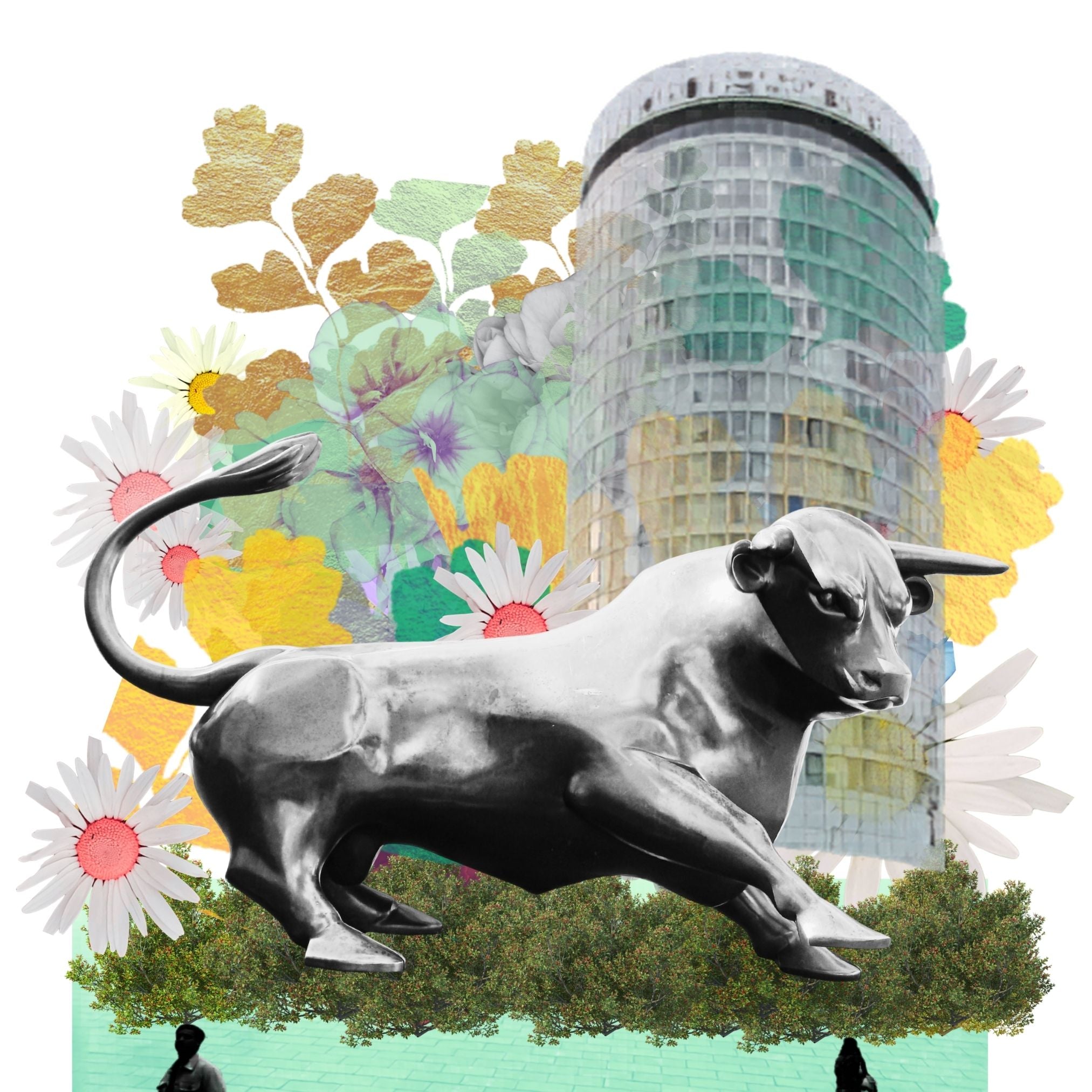 The Prized Birmingham Bull open edition fine art print UK
