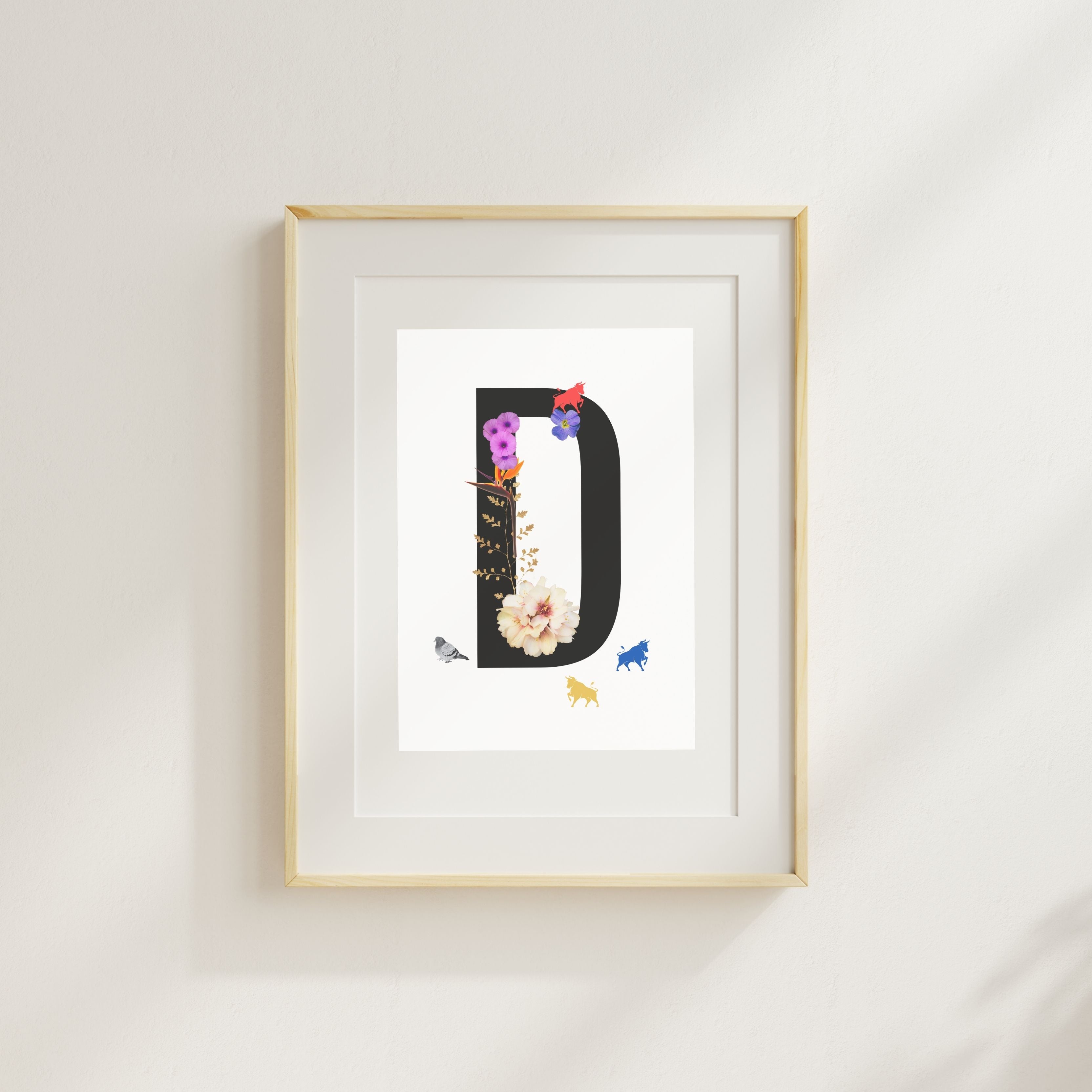Alphabet Monogram open edition fine art prints Birmingham inspired UK