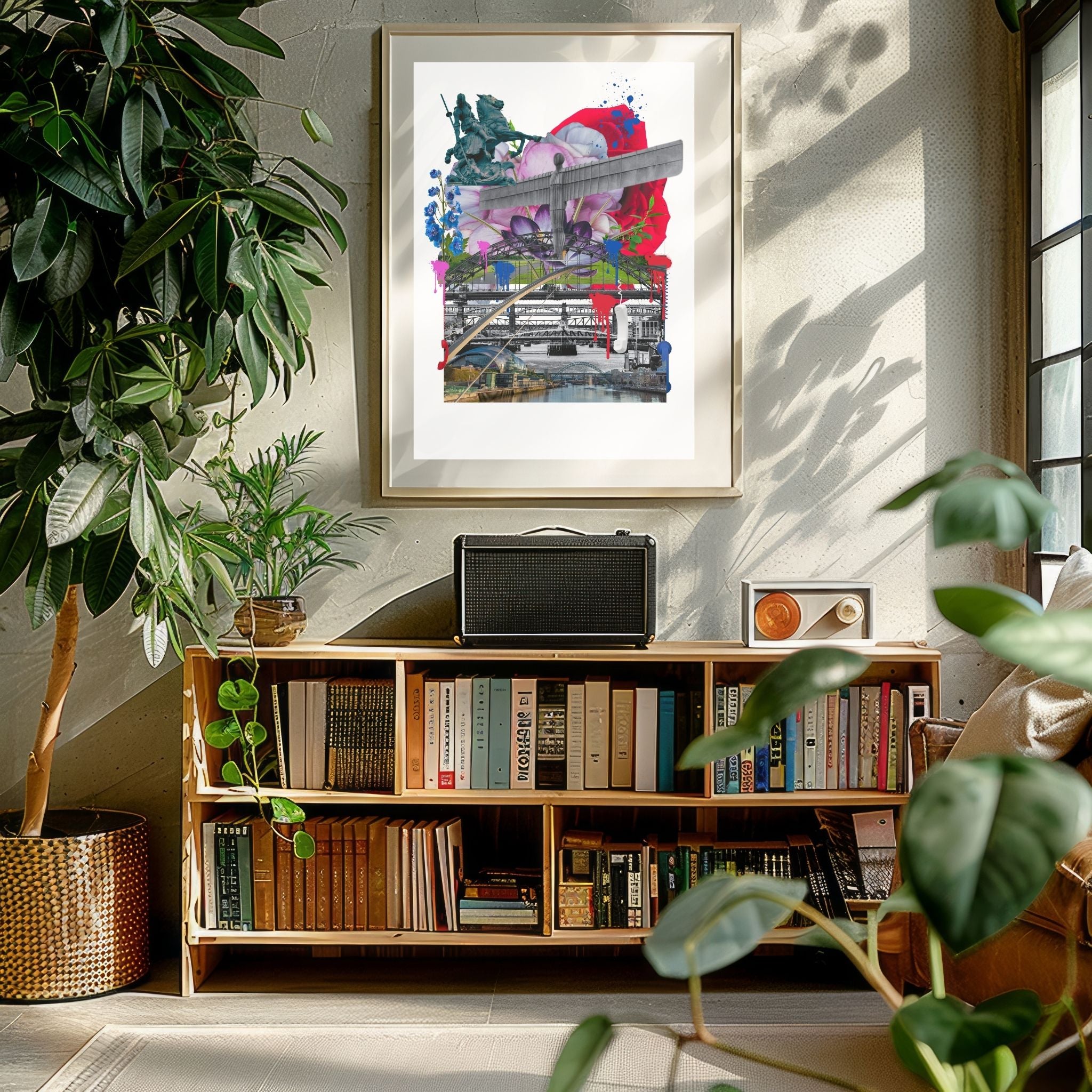 Newcastle Calling open edition fine art print UK