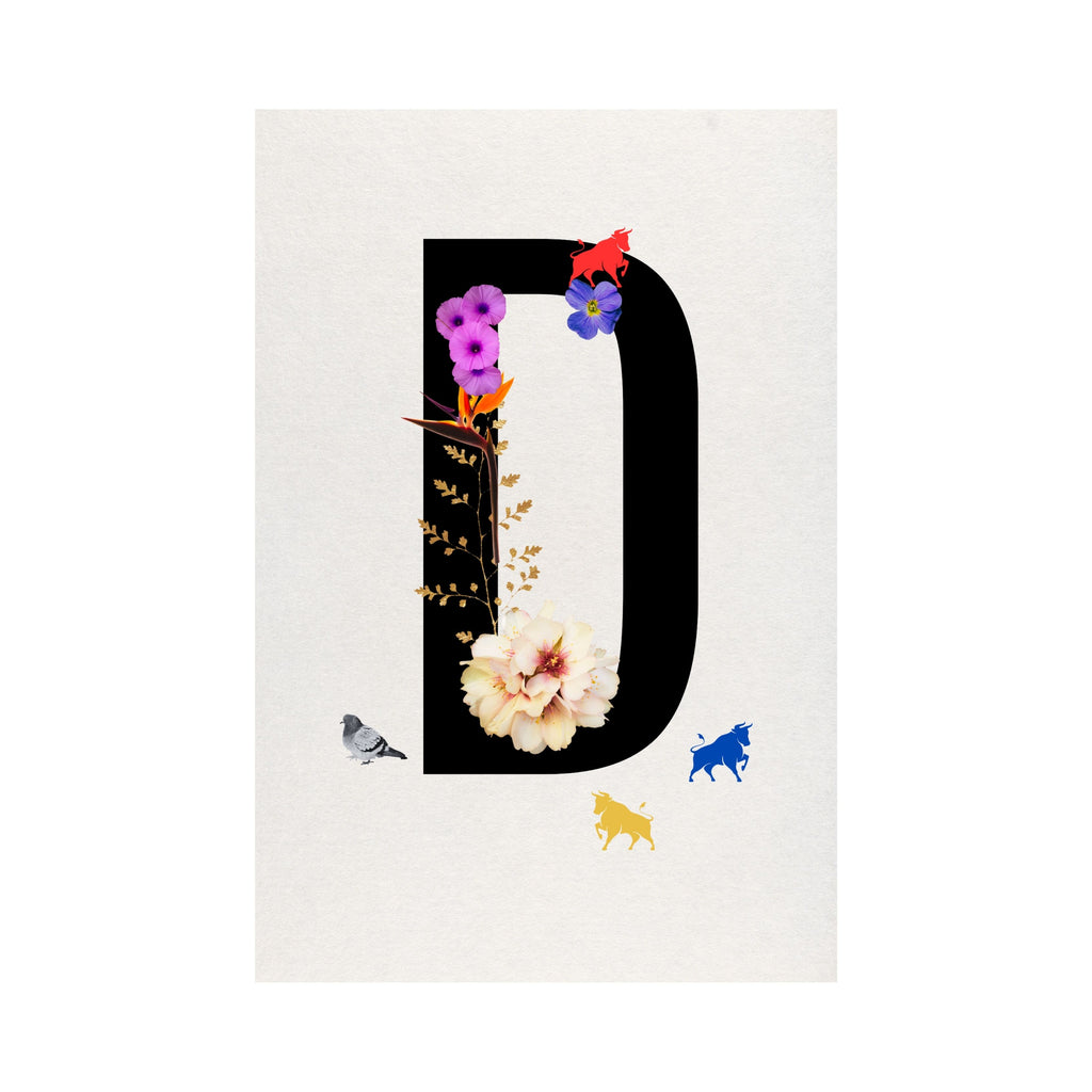 Alphabet Monogram open edition fine art prints Birmingham inspired UK