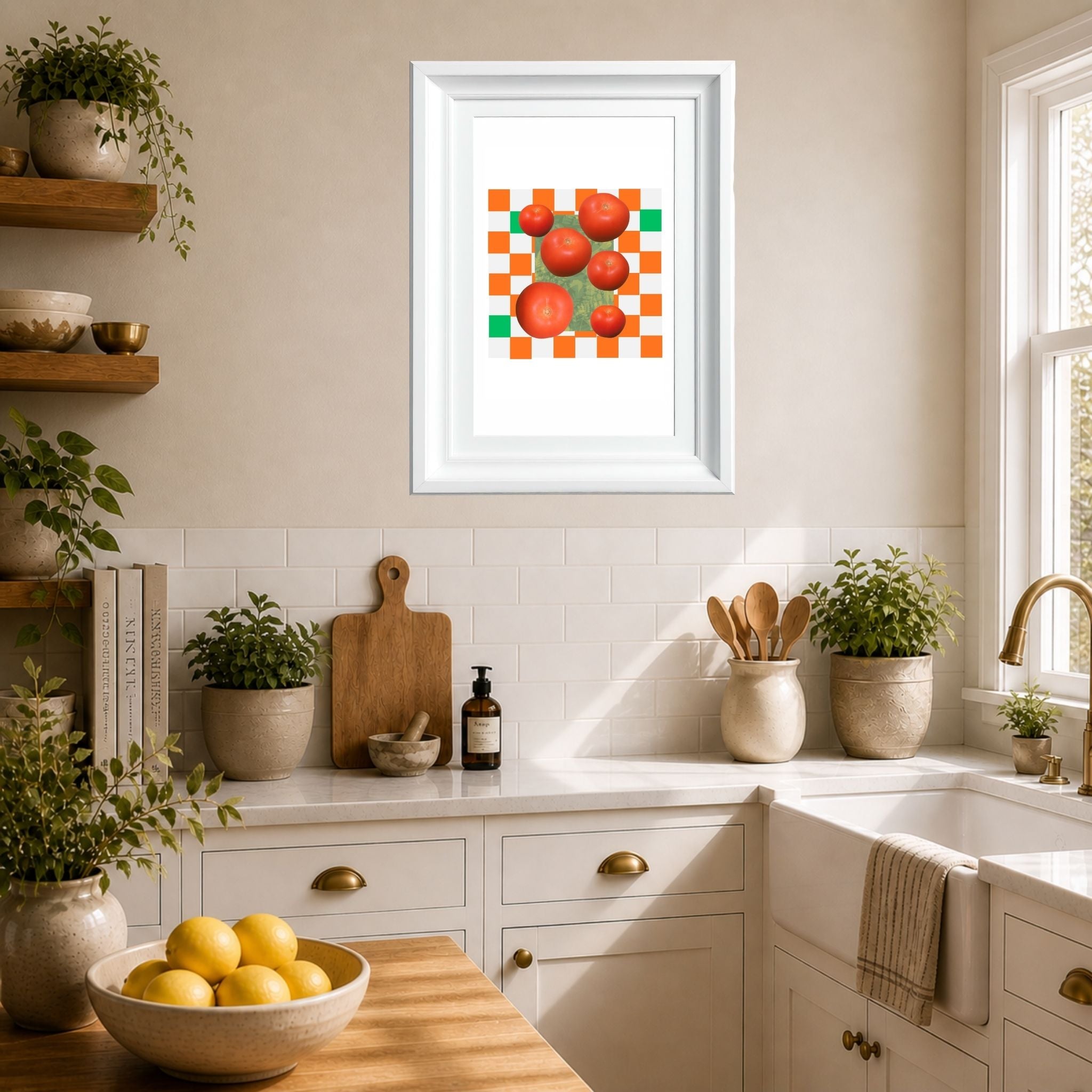 Alfresco - Tomatoes flower collage — A4 Limited Edition (25)