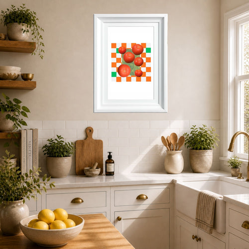 Alfresco - Tomatoes flower collage — A4 Limited Edition (25)