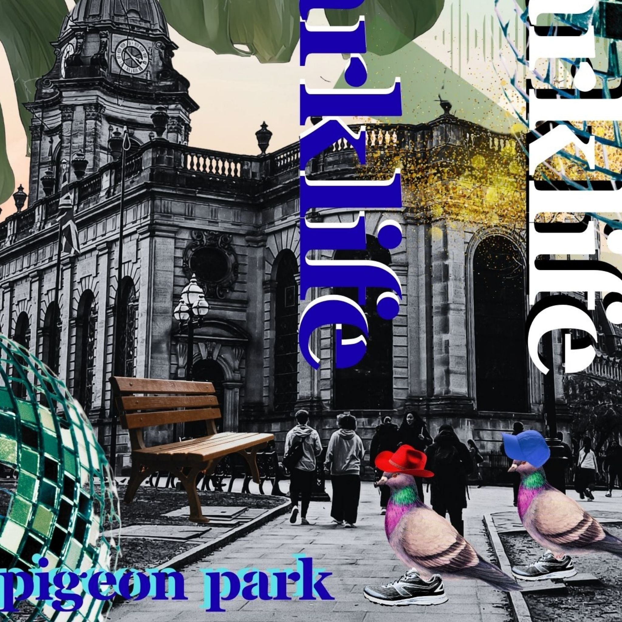 Pidgeon Park Life (in Blue) limited edition fine art print