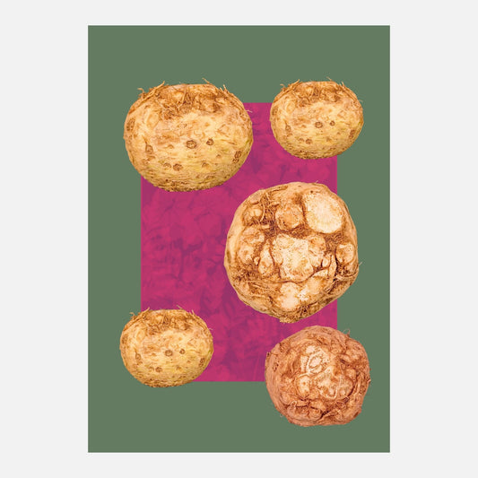 The Humble Celeriac collage — A4 Limited Edition (25)