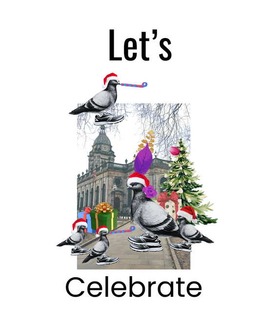 Pigeon Park – Santa Hats Greeting card