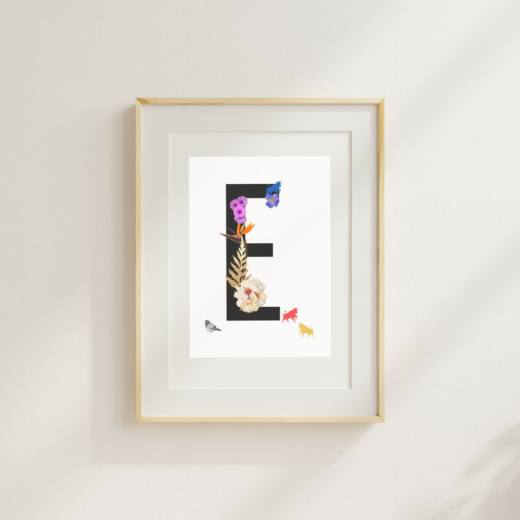 Alphabet Monogram open edition fine art prints Birmingham inspired UK