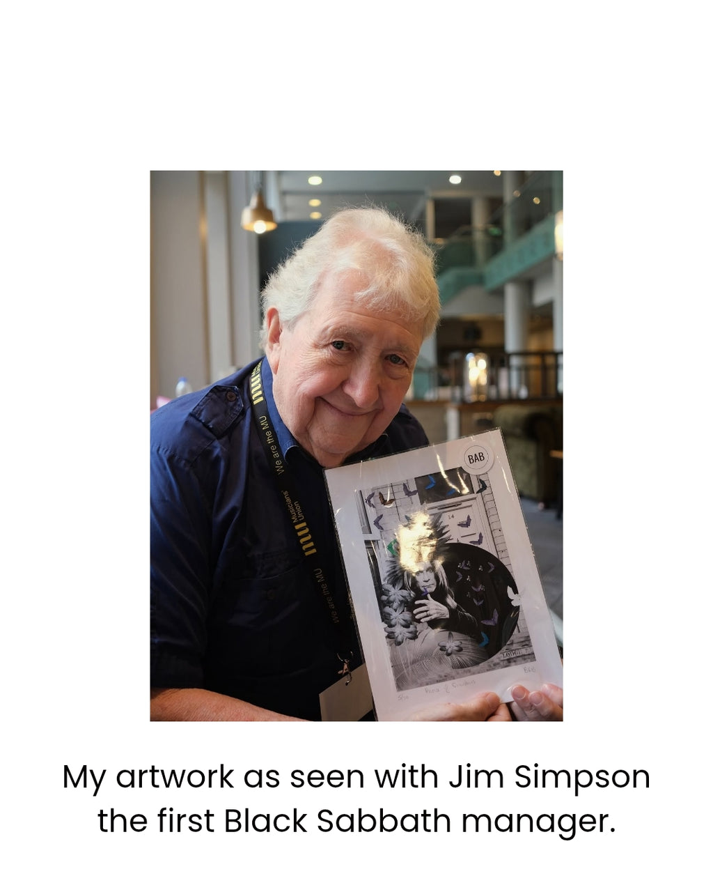 Prince of Shadows - An Ozzy Osbourne inspired collage print