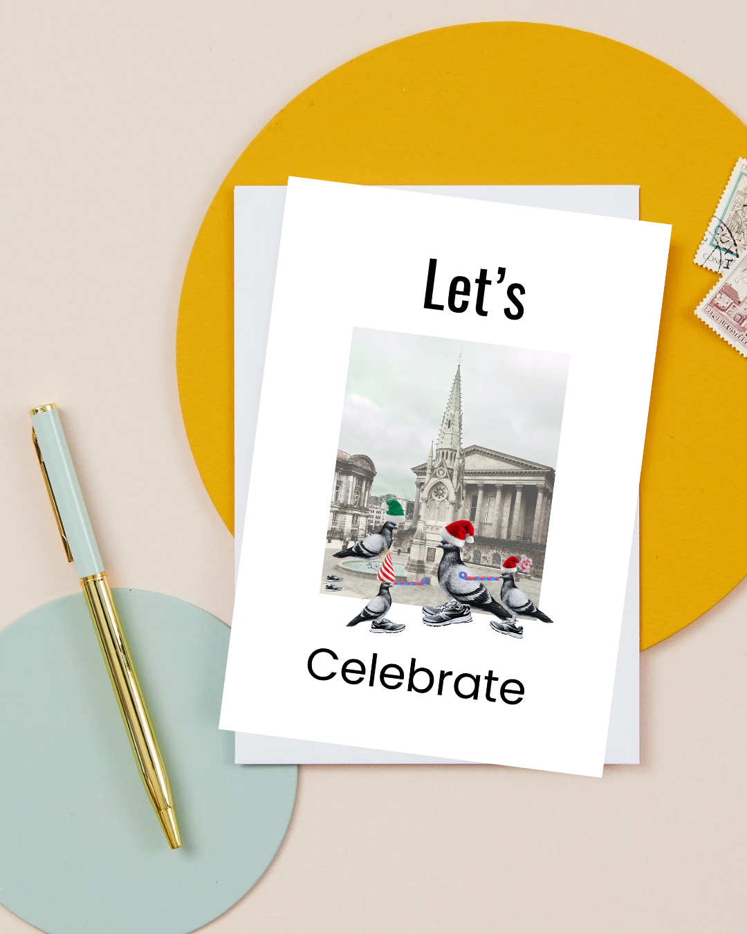 Chamberlain Square –  Christmas Party Time Greeting card