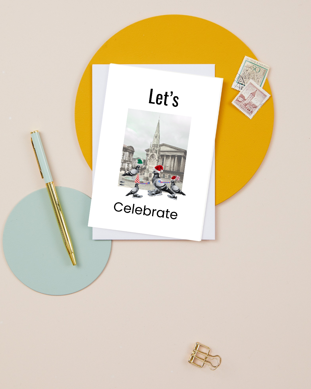 Chamberlain Square – Christmas Party Time Greeting card