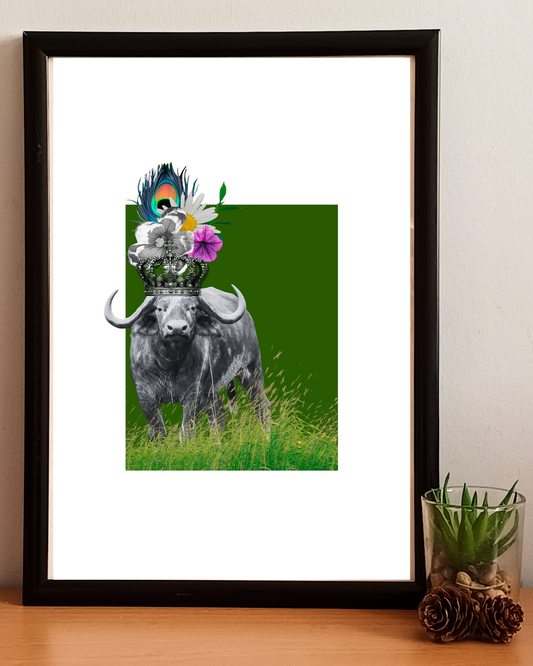Hi - Floral Buffalo Print