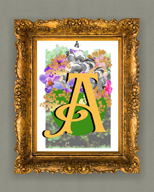 Monogram Letter Art Prints A-Z | Open Edition