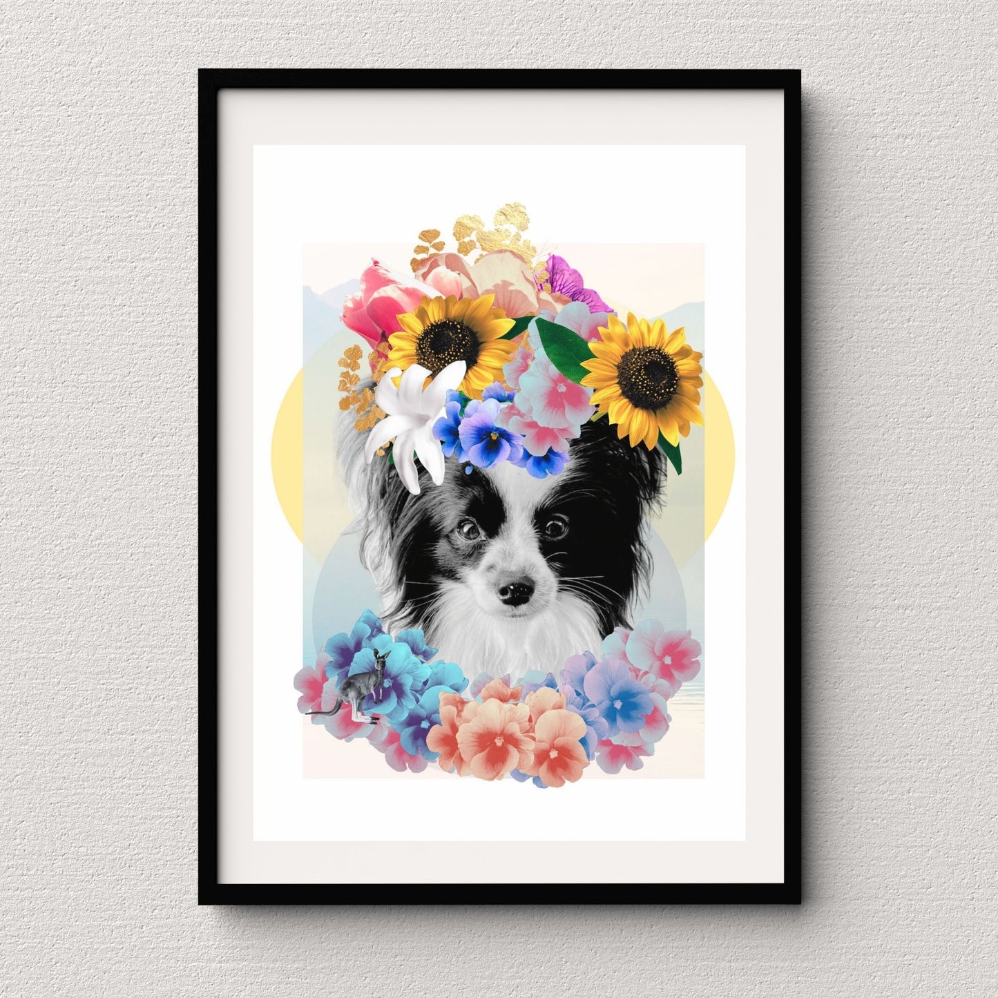 Personalised Partial Floral Portrait – A Moment in Bloom