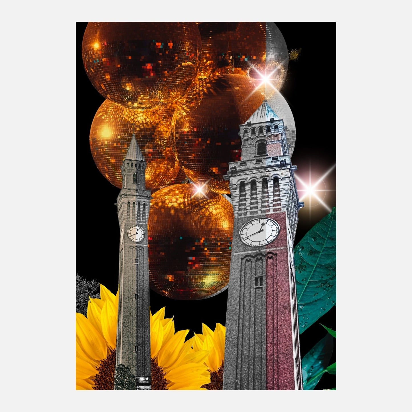 Old Joe at Night Collage — A4 Limited Edition (25)