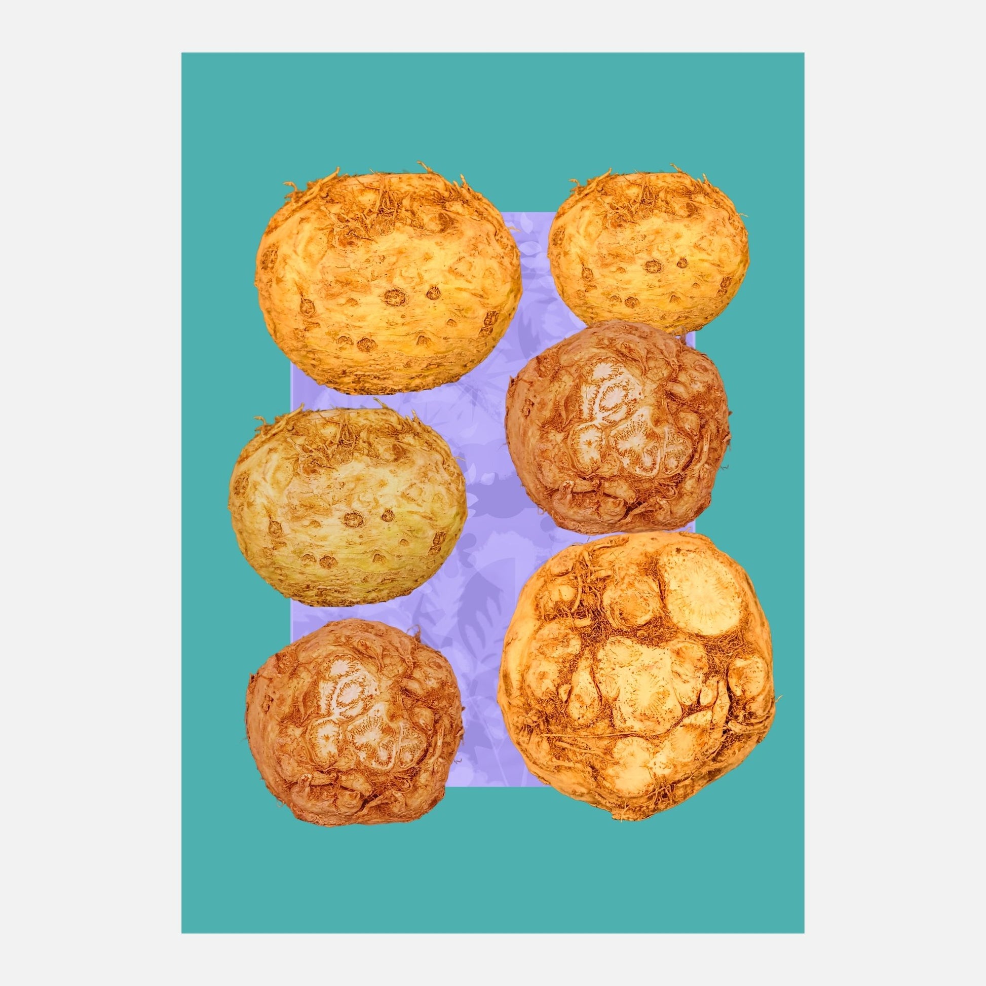 The Humble Celeriac collage — A4 Limited Edition (25)