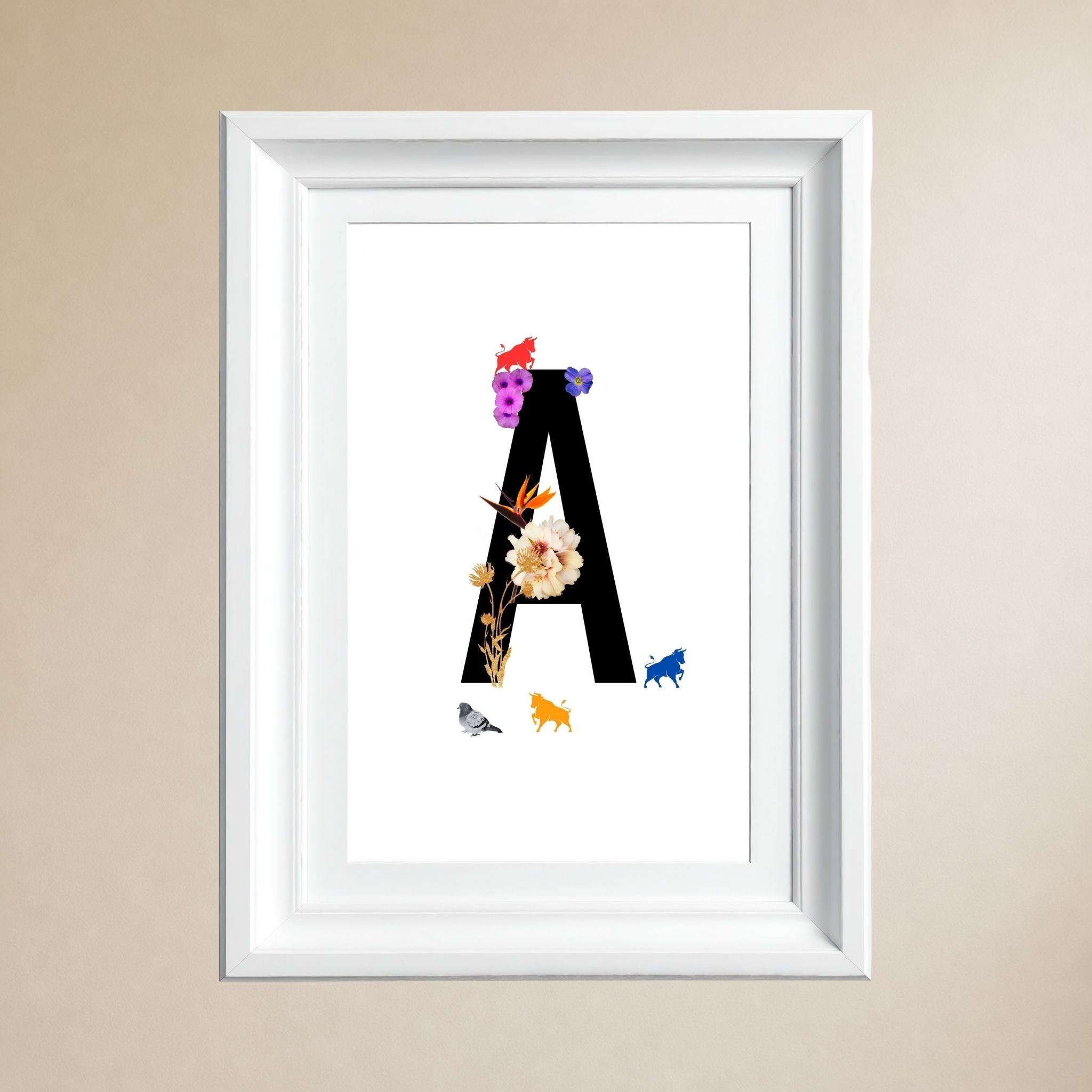Alphabet Monogram open edition fine art prints Birmingham inspired UK