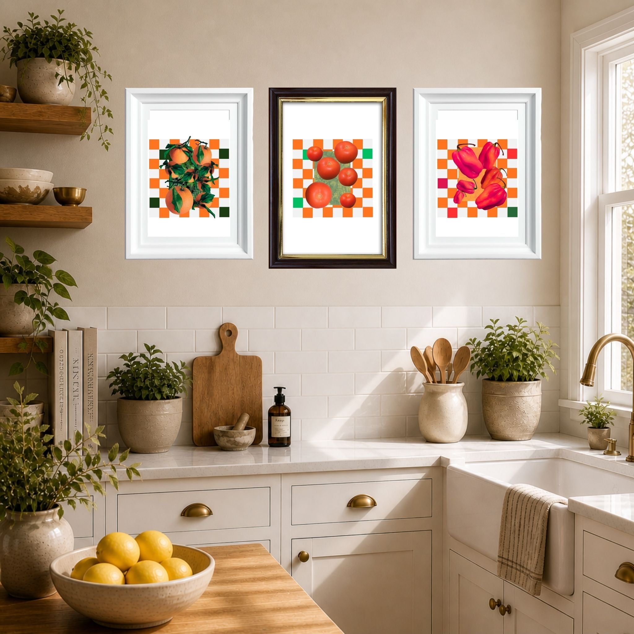 Alfresco - Tomatoes flower collage — A4 Limited Edition (25)