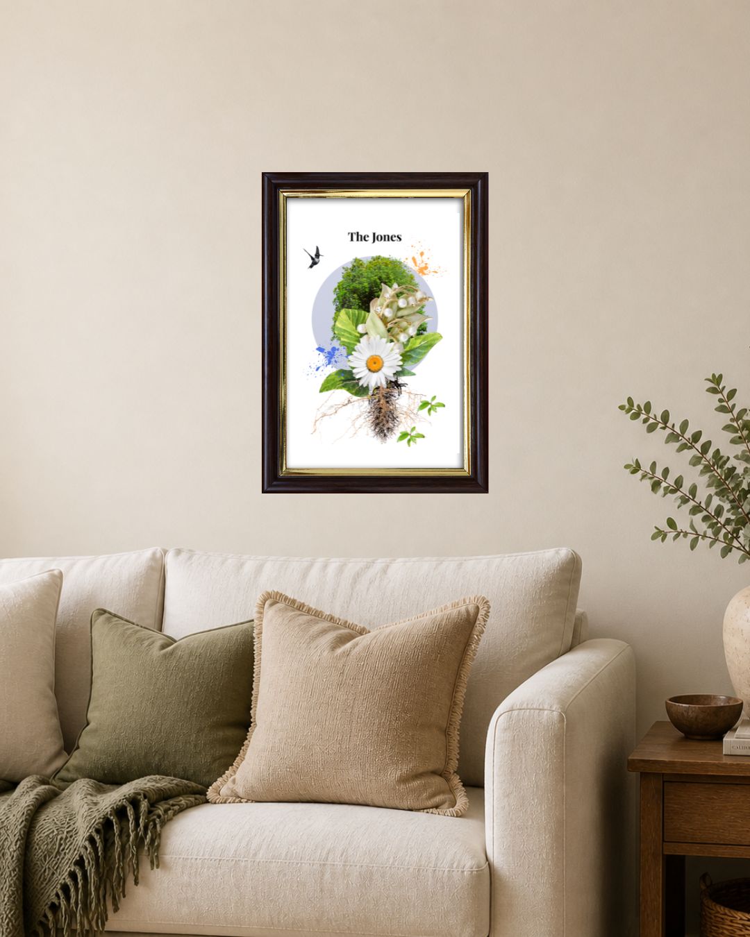 Personalised Birth Flower Family Bouquet | Custom Floral Art UK | Brummy Artist Birmingham