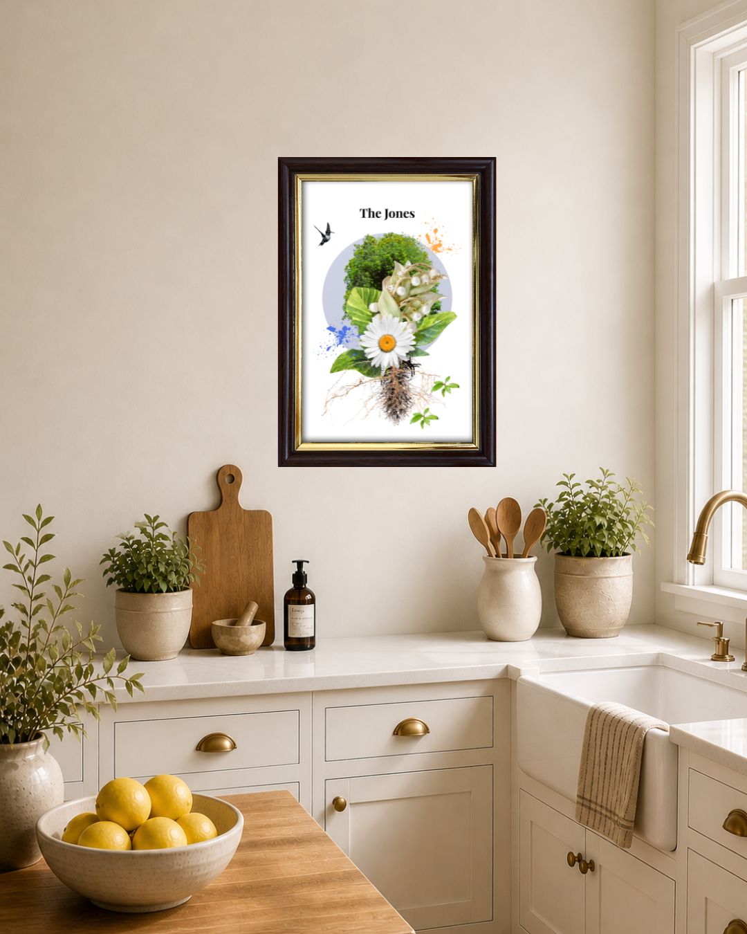Personalised Birth Flower Family Bouquet | Custom Floral Art UK | Brummy Artist Birmingham