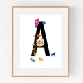 Alphabet Monogram open edition fine art prints Birmingham inspired UK