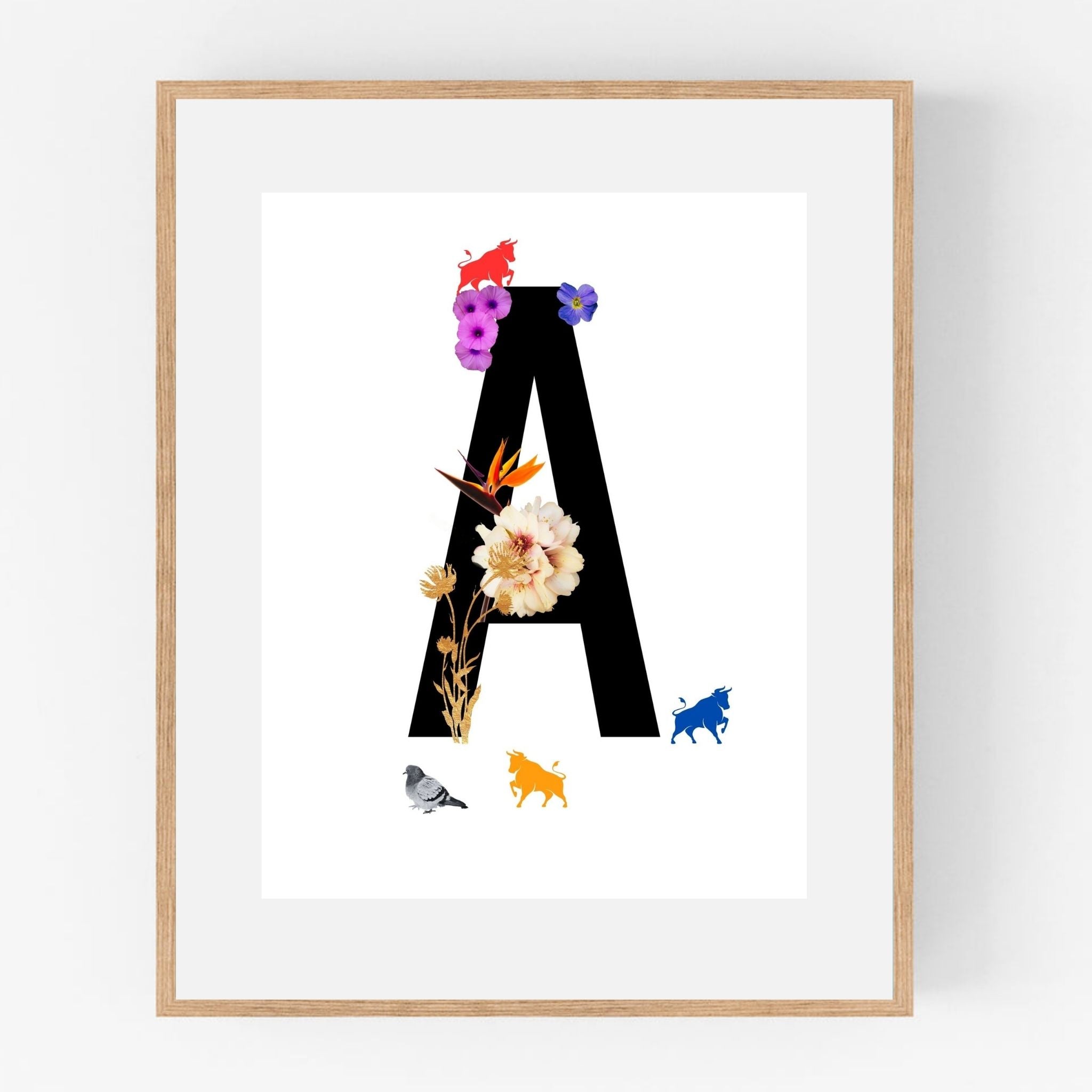 Alphabet Monogram open edition fine art prints Birmingham inspired UK