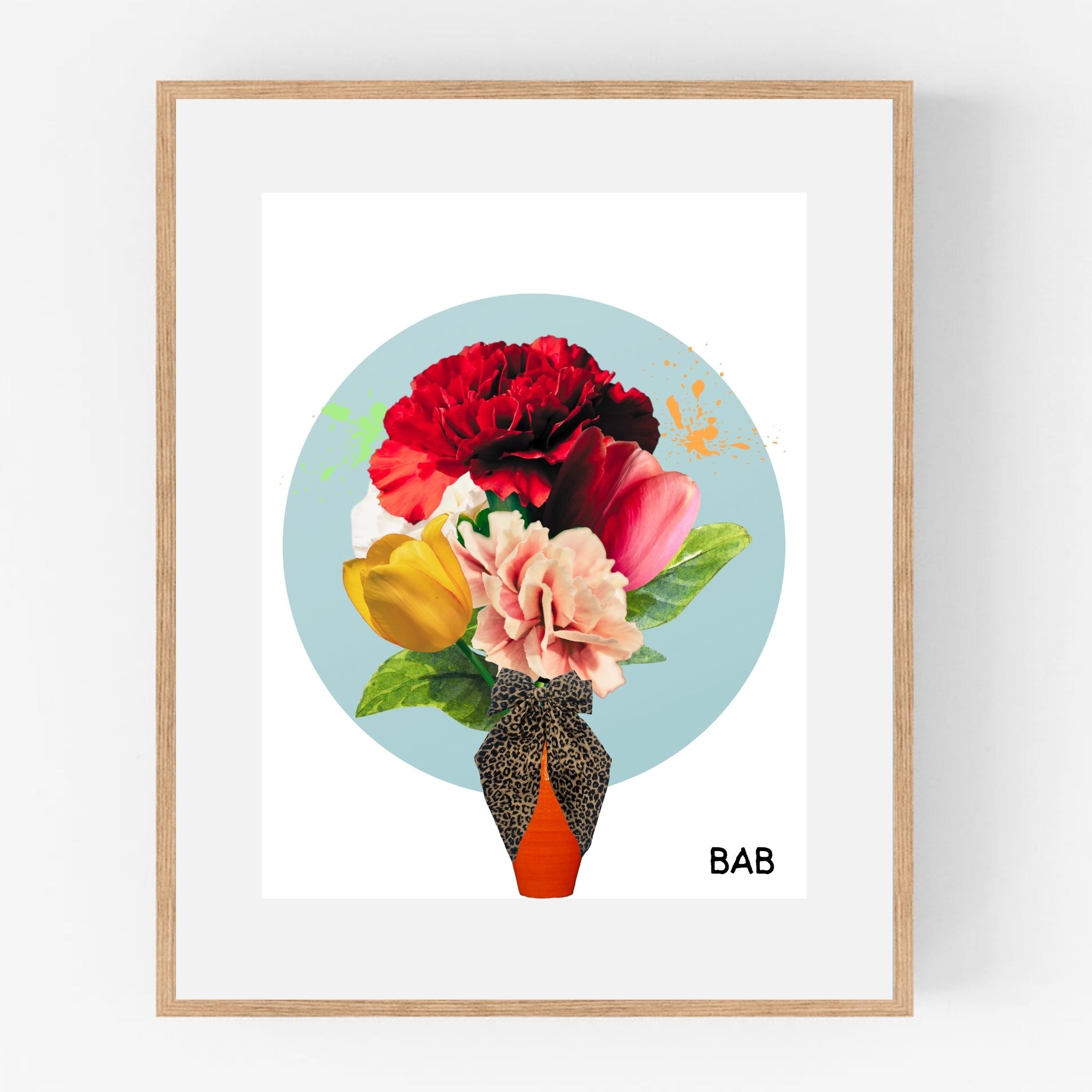 Printable Floral Art Print UK (A4)