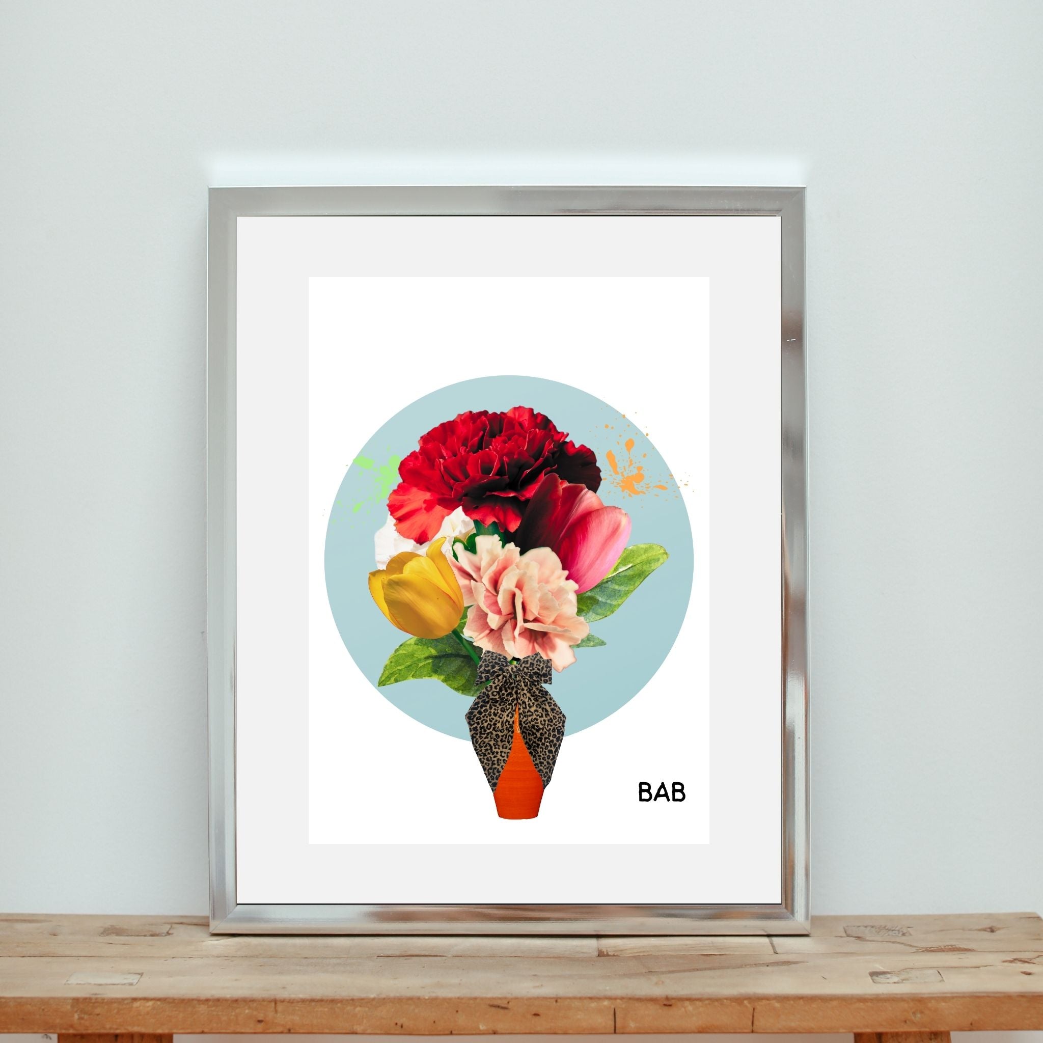 Printable Floral Art Print UK (A4)