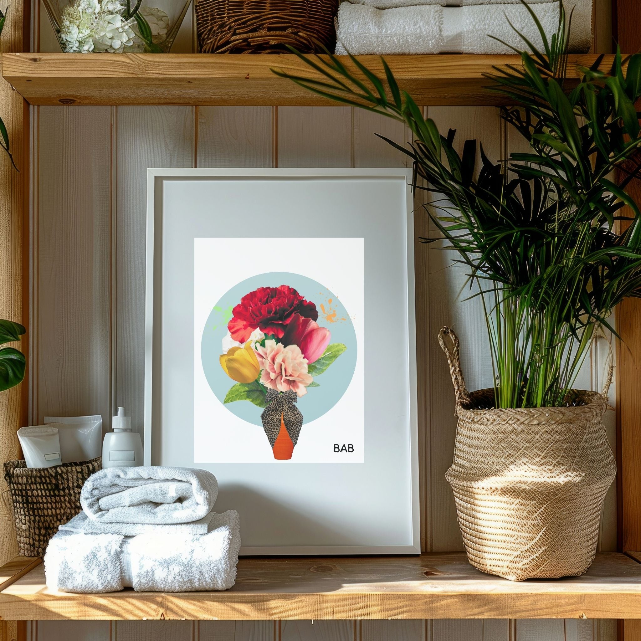 Printable Floral Art Print UK (A4)