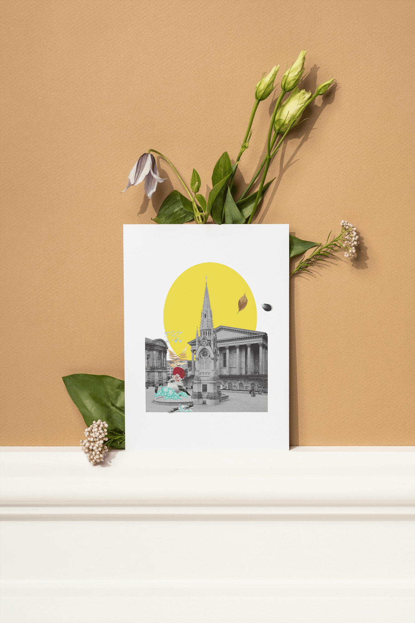 Chamberlain Memorial Fountain card - Brummy Artist UK